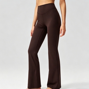 High Waist V-Back Flare Yoga Pants <b>with</b> <b>Pockets</b>, Tummy Control & Butt Lifting <b>Workout</b> <b>Leggings</b> for Women - Product Image 1