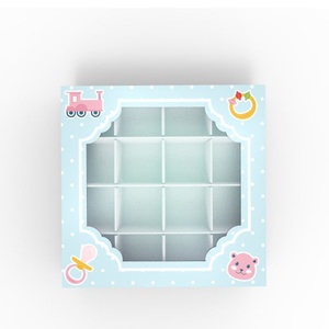 กล่องช็อกโกแลตสีขาวแบบ 16 ช่อง กล่องกระดาษรีไซเคิลสำหรับบรรจุขนมและของขวัญ - Product Image 2