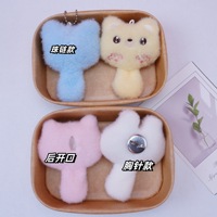 Nouveau porte-clés chat en peluche à longue queue, poupée mignonne qui couine, pendentif pour sac à dos, pour machine à griffes, vente en gros