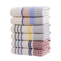 Serviette de bain 100 % coton gaufré, motif nid d'abeille, couleur unie, serviette de toilette, séchage rapide, écologique, classe A, douce et absorbante
