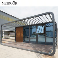 Maison préfabriquée de luxe de 40 pieds Petites maisons modulaires préfabriquées Conteneur pomme Cabine Maisons d'hôtel