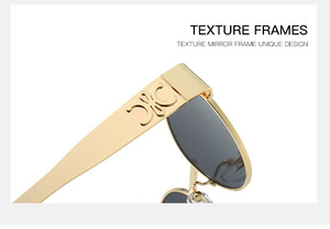Gafas de Sol Modernas 2025 para Hombre y Mujer, Montura Ovalada de Metal Pequeña, Lentes <span class=keywords><strong>Rosas</strong></span>, Gafas de Moda Personalizadas - Product Image 5