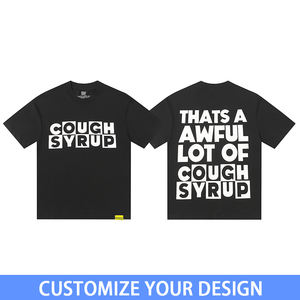 Футболки с принтом, 100% хлопок, с коротким рукавом, с надписью «ЭТО ОЧЕНЬ МНОГО СИРОПА ОТ КАШЛЯ», уличная одежда, футболки для мужчин - Product Image 5