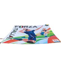 Tela de malla Premium personalizada para exteriores, cubiertas de barricada impresas, malla de poliéster 100, malla para parabrisas, valla publicitaria de 8 pies, pancarta de malla