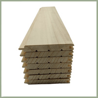 Sala de sauna profesional Tablero de pared de madera 3D Panel de silla que hace de Paulownia Tablero de madera maciza Interior Exterior