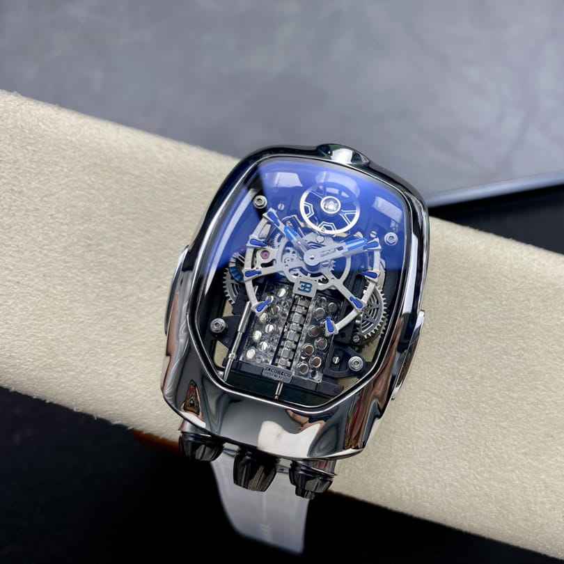 Silver Case Rubber Strap 004