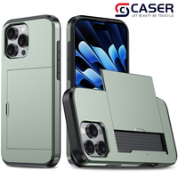 2025 Insertion de carte coulissante fonctionnelle sensation de peau étanche étuis de téléphone portable créatifs colorés pour IPhone16 15 14 13