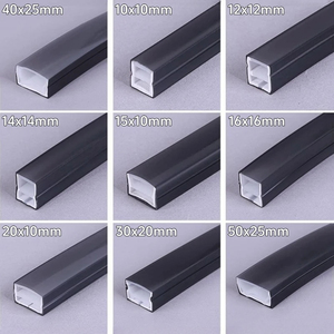 1-5M Đen Silicone ống Led neon ánh sáng DC12V linh hoạt lõm khuếch tán kênh không thấm nước tường trần Ribbon Rope dải ánh sáng - Product Image 5