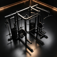 Rack de musculation modulaire multi-jungle extensible et personnalisable, tout-en-un, avec Smith Machine, Functional Trainer et Power Cage