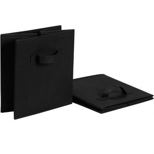 Cubes de rangement pliables et légers en tissu non tissé, bacs durables avec poignées pour l'organisation - Product Image 4