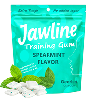 Geerlun Vente en gros Chewing-gum extra résistant et fortifiant avec Vitamine D3 K2 pour la santé osseuse, OEM, Chewing-gum ultra dur pour l'exercice de la mâchoire