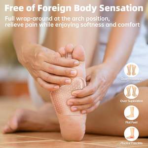 Coussinets de talon orthopédiques <span class=keywords><strong>en</strong></span> silicone avec coussinets <span class=keywords><strong>en</strong></span> gel pour le soutien de la fasciite plantaire, absorption des chocs et marche confortable - Product Image 2