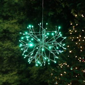 Noel Havai Fişek Küre Bahçe Süsü Su Geçirmez LED Dış Mekan Ağaç Asma Dekorasyon Lambası - Product Image 6