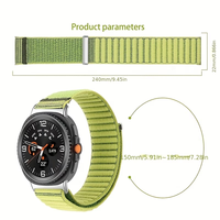 Bracelet de montre classique pour 8/8, motif tissé en nylon, boucle à dégagement rapide, élégant, bracelet de remplacement intelligent - 9 couleurs
