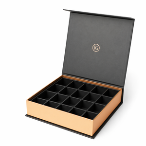 Custom Luxury Handmade Paper Cardboard <strong>Bar</strong> Dessert <strong>Dates</strong> Gift Packaging <strong>Chocolate</strong> Box with Divider Inserts Foil Logo - Product Image 2