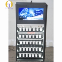 Vitrine de magasin de tabac en acrylique éclairé par LED, armoire de rangement avec présentoir à tabac, étagère, design moderne
