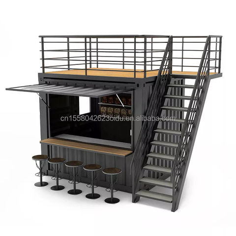 10ft Mini Pop-up Shop Container Kiosk for Coffee, Fast Food, and ...