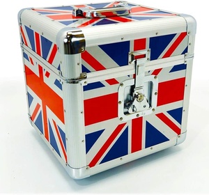 Vente directe d'usine 12 "LP vinyle boîte de rangement vol étui de transport contient 100 pièces Union <span class=keywords><strong>Jack</strong></span> - Product Image 2