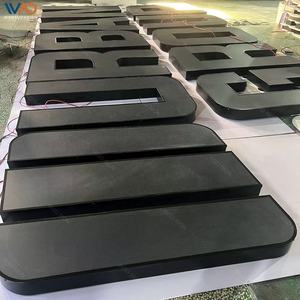 Enseigne LED lumineuse frontale vibrante pour bâtiment, lettres 3D en relief pour la décoration de hall d'hôtel de luxe et de façade de bar de boîte de nuit - Product Image 3