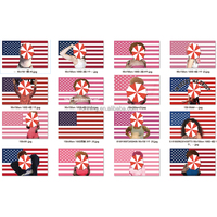 Drapeau américain rose personnalisé avec nom ou message personnalisé, tissu rose, fabrication sur mesure pour la décoration de la maison, du jardin, du bureau ou de l'école
