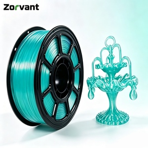 ไส้พลาสติก PLA ใสสีฟ้าคริสตัล ทนความร้อน ขนาด 1.75 มม. น้ำหนัก 1 กก. - Zorvant เงา ผิวเรียบลื่น ไม่ติดขัด สำหรับเครื่องพิมพ์ 3 มิติ - Product Image 2