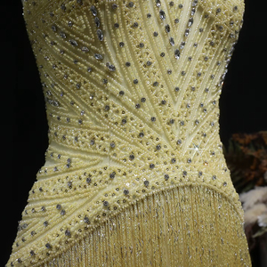 Lsz522 Elegantes Vestidos de Noche Formales para Mujer con Borlas y Cristales, Vestidos de Fiesta de Graduación Jancember - Product Image 5