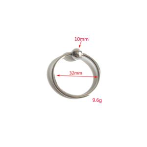 Produits de sexe pour adultes SM en acier Inoxydable simple en métal perle serrure séminal, anneau de pénis, verrouillage essence masturbation bague - Product Image 5