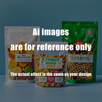 Sachets refermables recyclables personnalisés avec logo imprimé pour chocolat, chips, snacks, noix, biscuits, chewing-gum et aliments pour animaux de compagnie