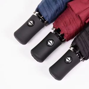 Parapluie promotionnel pliant en 3 sections anti-UV automatique coupe-vent et anti-pluie personnalisé avec logo Jx984 - Product Image 4