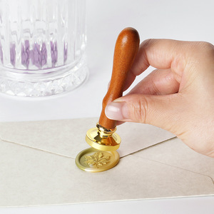 Rosewood Thin Handle Wooden <b>Seal</b> Handle For <b>Wax</b> Sealing Craft Supplies - Product Image 4