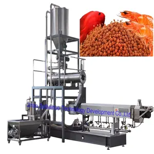 China factory direct supply fully-automatic aquatic fish feed making processing machinery manufacturing extruder equipment plant