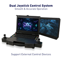Estación de Control Terrestre para UAV AMTIPC I7-12700H con Pantalla Dual Full HD, Computadora Robusta de 15.6 Pulgadas, RTX3050, 16GB, 1TB SSD, Windows 11 Pro
