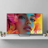 Amaz Grosir Produk Bagus untuk Pabrik OEM TV Pintar 65 Inci 4K UHD - Hitam untuk Penggunaan Hotel/Mobil