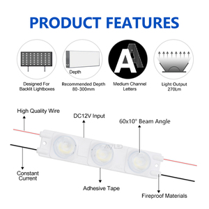 Módulo LED de 6500K Blanco Frío, Resistente al Agua, Almacén en Europa, IP65, 3 Vatios, DC12V - Product Image 3