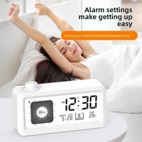 Horloge de gestion du temps pour étudiants avec affichage visuel de la température et de la date, alarme, écran LCD, en ABS – Fourniture directe usine