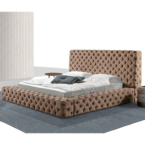 Luxury king size flat furniture storage bunk bed truck mattress double cloth bed