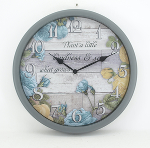 Sunflower Pattern <b>Wall</b> <b>Clock</b> Plastic Home Decoration Battery Operated Quartz Round <b>Clock</b> Modern for Home Decor Gift - Product Image 4