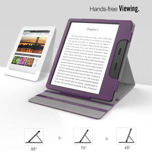 Étui vertical en cuir PU MoKo avec fonction de réveil/veille automatique pour Amazon <span class=keywords><strong>Kindle</strong></span> Oasis 2017/2019 - Product Image 3