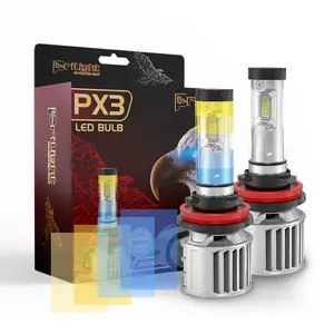 Phare antibrouillard à LED Hot Selling Multi Color DRL RGB Fanless Led Headlight 56W All In One Led Headlight Bulb For Cars