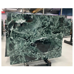 Dalle de marbre vert classique poli d'Italie, Verde Mare Verde Alpi, pour la décoration de villas de luxe - Product Image 1