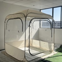 Tente bulle panoramique 360° portable et rapide en PVC Oxford transparent pour camping extérieur transfrontalier, 3000 mm, 2 personnes