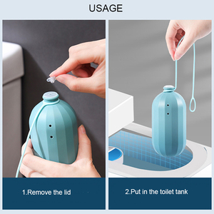 Nettoyant pour toilettes personnalisé <span class=keywords><strong>de</strong></span> haute qualité 180 jours Nettoyant automatique pour cuvette <span class=keywords><strong>de</strong></span> toilette Bouteilles en <span class=keywords><strong>plastique</strong></span> Tablet Magic Bottle witht cling - Product Image 4