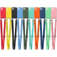 Étui de luxe en silicone liquide pour iPhone 16 17 18 Pro Max avec cordon réglable en nylon large, bandoulière antichoc