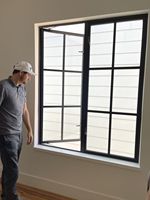 Ventana Corredera Horizontal Moderna de Aleación de Aluminio, Ventana Abatible con Doble Vidrio Insonorizado y Cortina Colgante para Apartamento, Cocina, Exterior