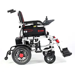 Jerry Design contrôlant le fauteuil roulant électrique léger pliant pour handicapés
