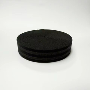 Cinta de nailon de alta tenacidad Banda elástica de rayas plateadas <span class=keywords><strong>en</strong></span> estilo espiga Varios colores Fábrica al por mayor - Product Image 3