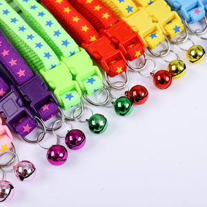 Nuevos estilos coloridos 12 unids/pack collares de perro hebillas ancho al por mayor 1,0 CM longitud ajustable para Collar de gato con campana - Product Image 5