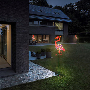 Lámpara Solar de Jardín con Forma de Flamenco, Luz LED Decorativa para Exteriores, Resistente al Agua, Autoportante - Product Image 4