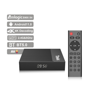 <span class=keywords><strong>X4</strong></span> <span class=keywords><strong>Tanix</strong></span> TV BOX Amlogic S905x4 Android 11 Set Top Box 4GB 64GB 2.4G/5G Wifi Dual 8K HD 4GB 32GB <span class=keywords><strong>Tanix</strong></span> <span class=keywords><strong>X4</strong></span> - Product Image 1