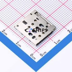 SMO-1030 SIM Card Connector SMD Connector Self-Return Type Micro SIM Card Card Holder 1.29mm - Product Image 1
